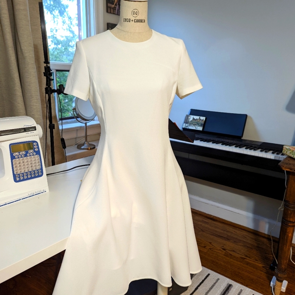 White DKNY dress